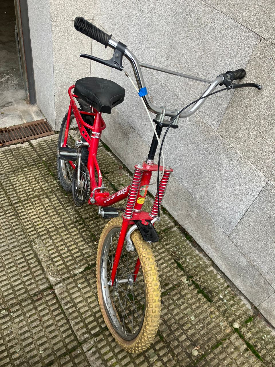 Bicicleta Rabasa Derbi plegable roja vintage - foto 2