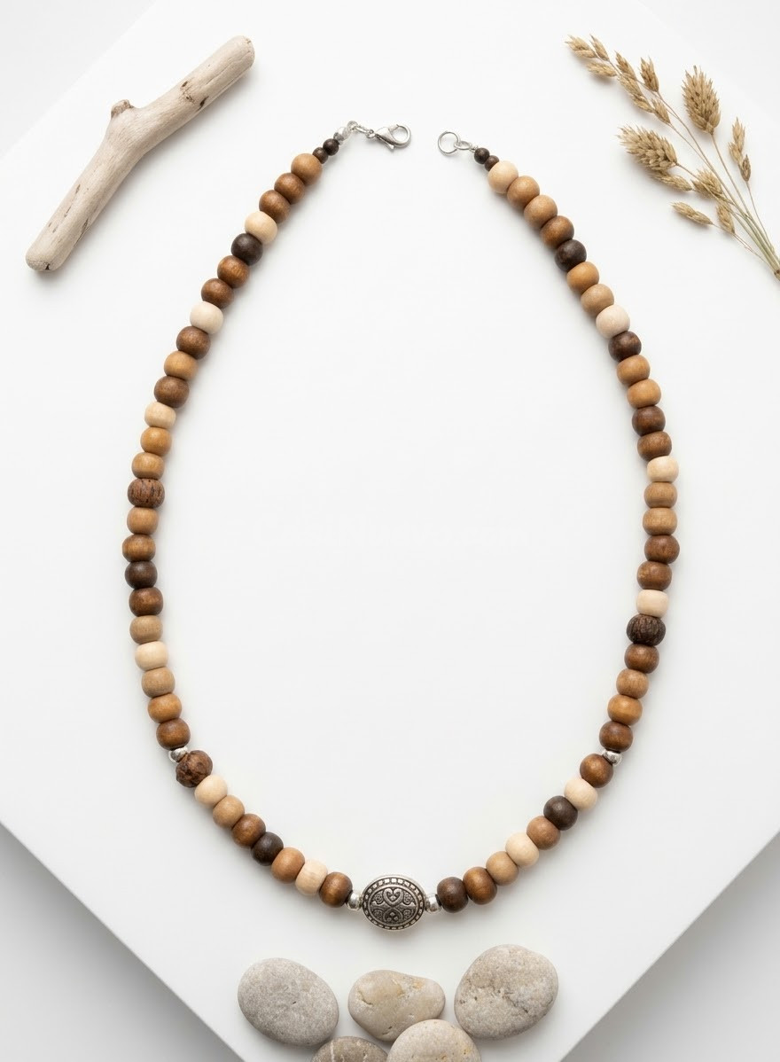 Collar madera unisex