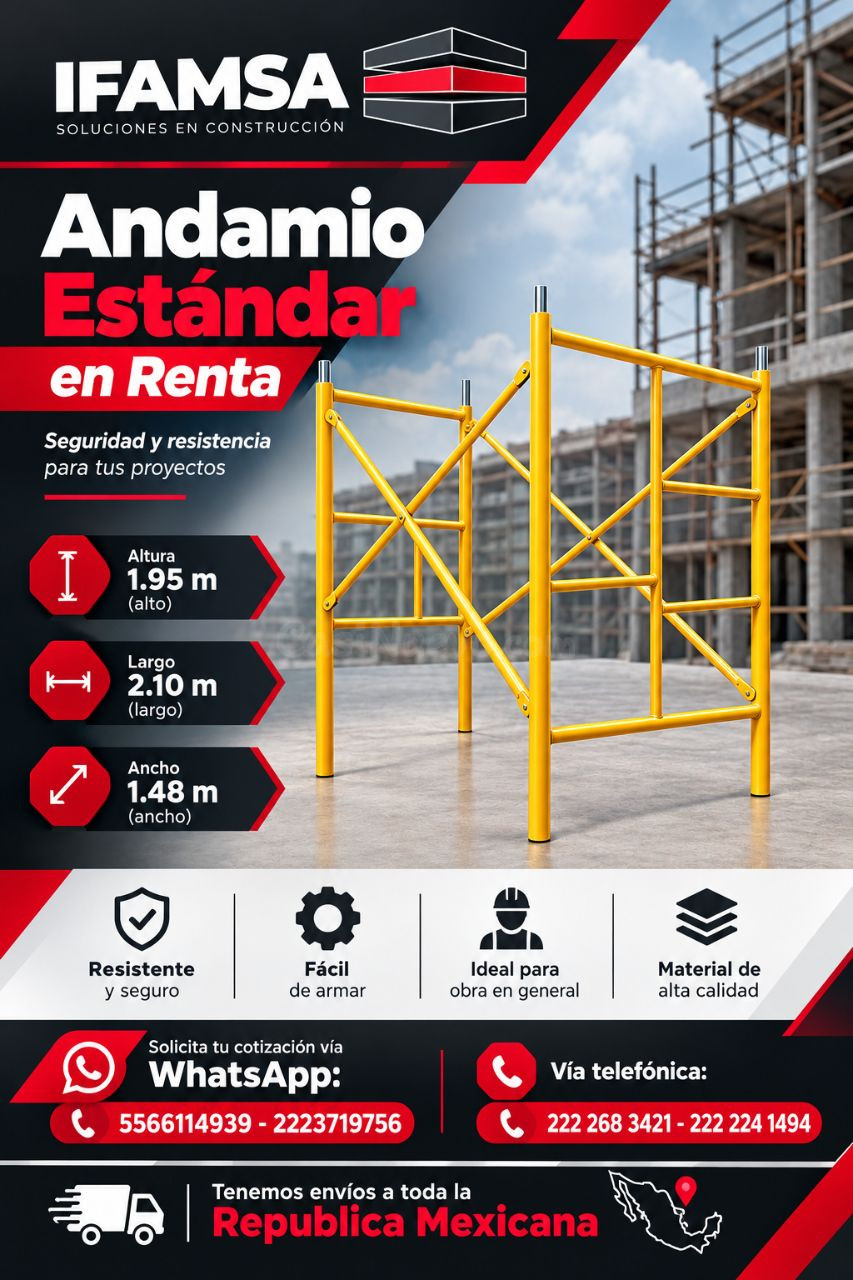 RENTA DE MODULOS DE ANDAMIO ESTANDAR