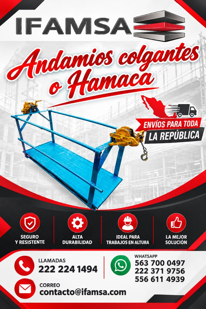 Andamios colgantes o Hamaca IFAMSA