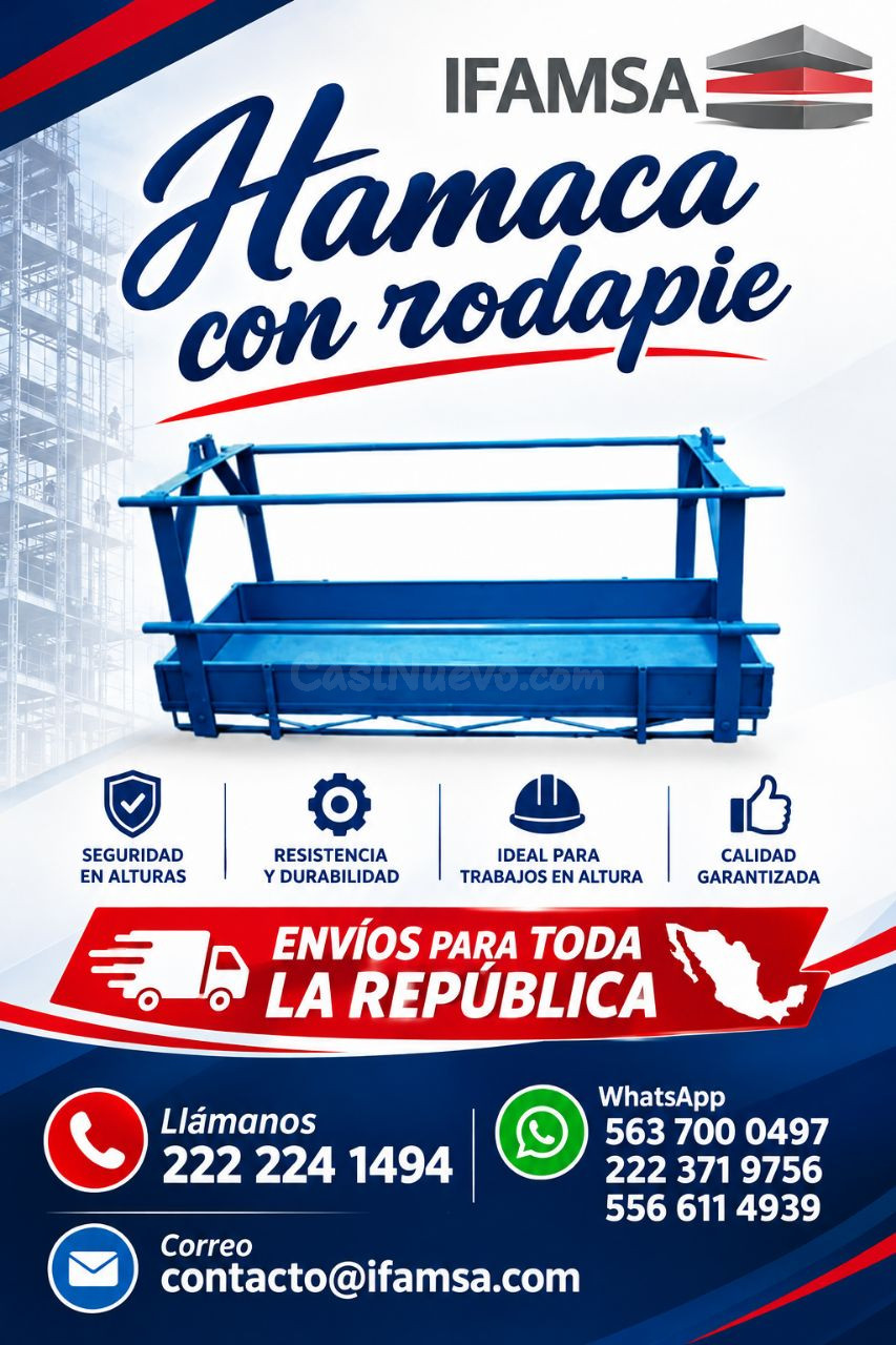 Hamaca con rodapie para trabajos en altura