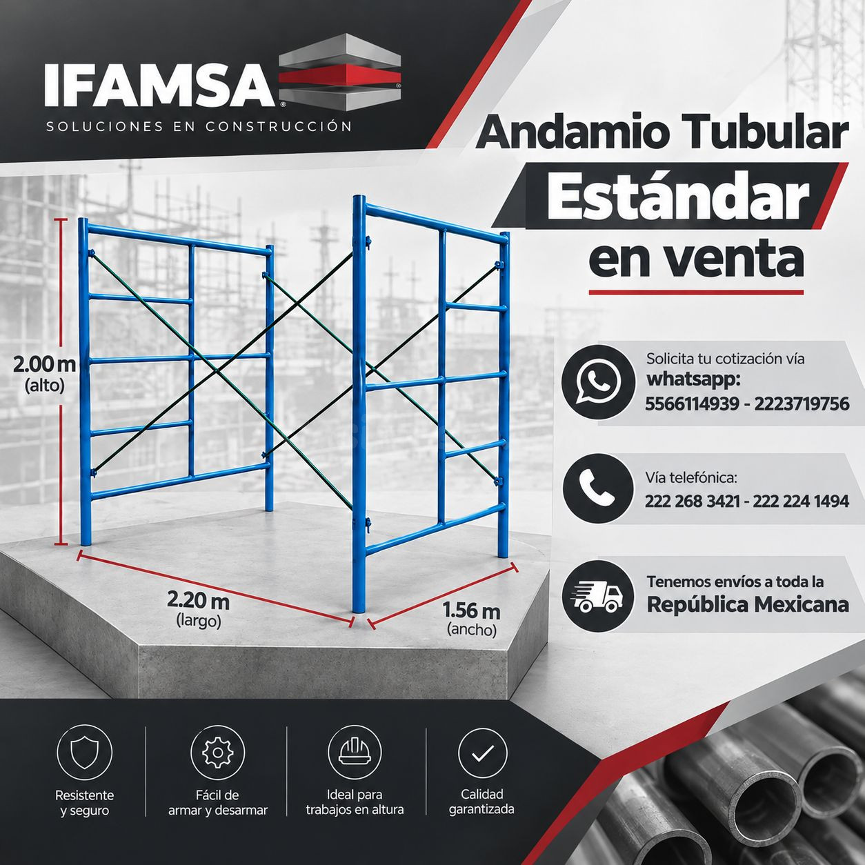 VENTA DE MODULOS DE ANDAMIO STD