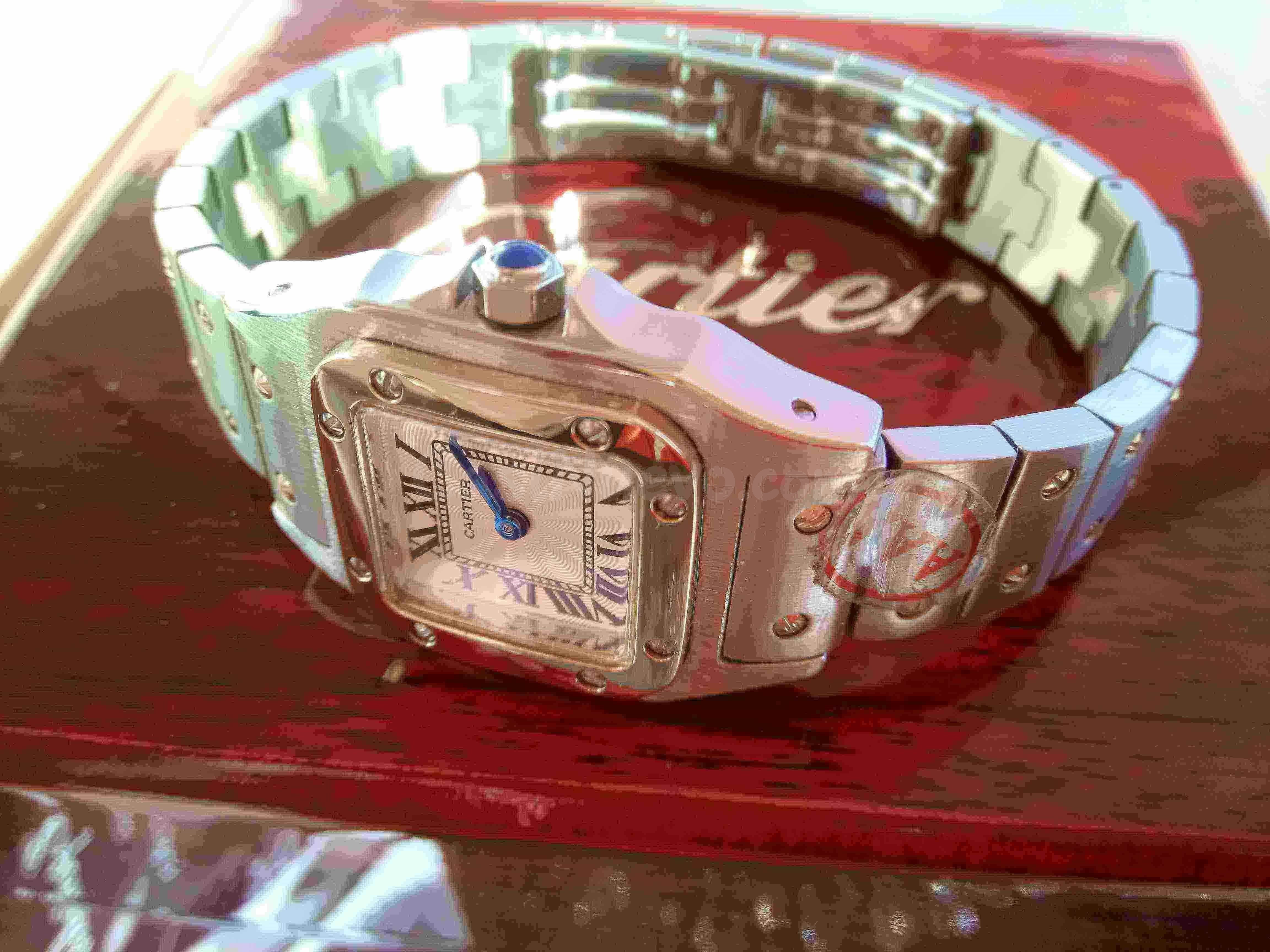 Cartier Santos acero y oro - foto 3