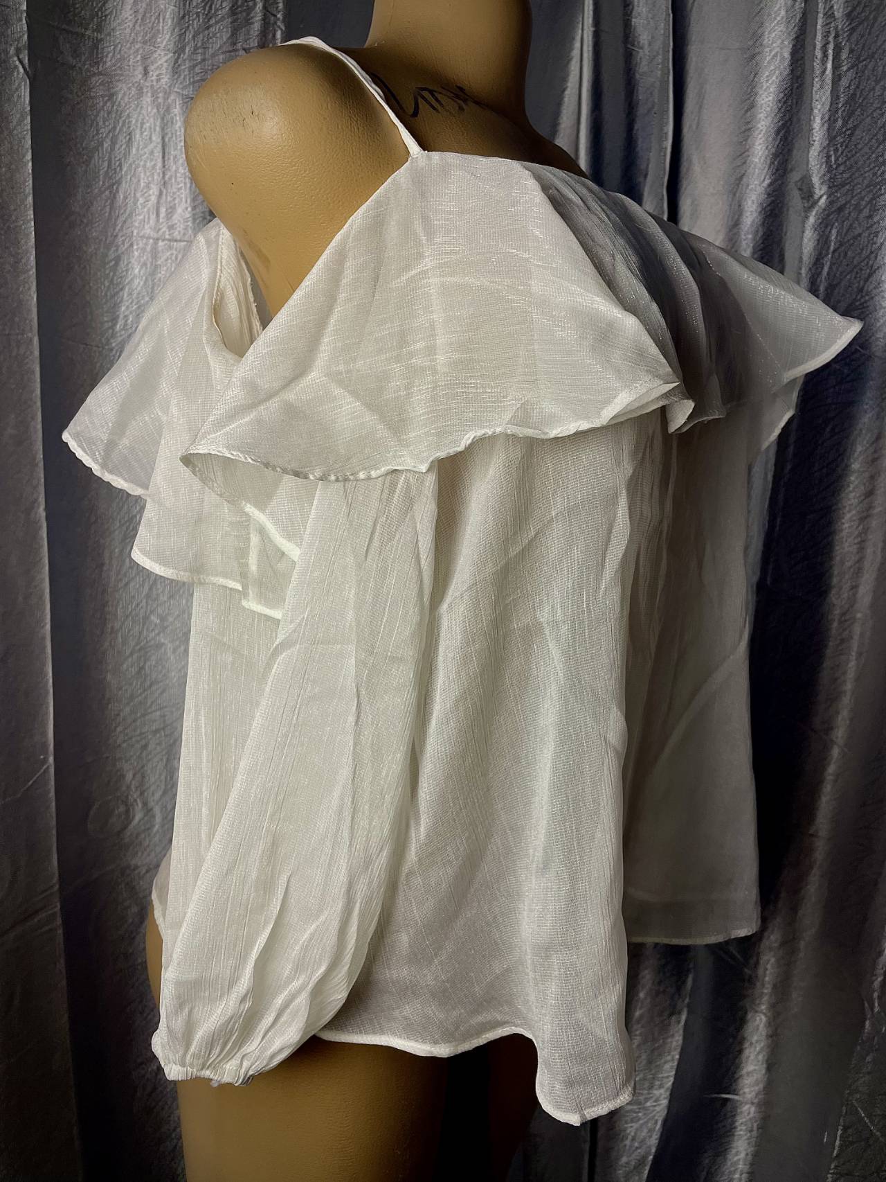 Blouse épaules Dénudées à Volants — image2