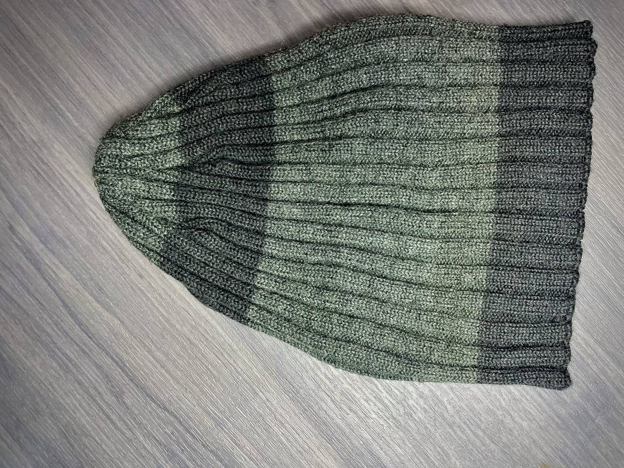 Bonnet Long En Maille Côtelée Chiné — image2