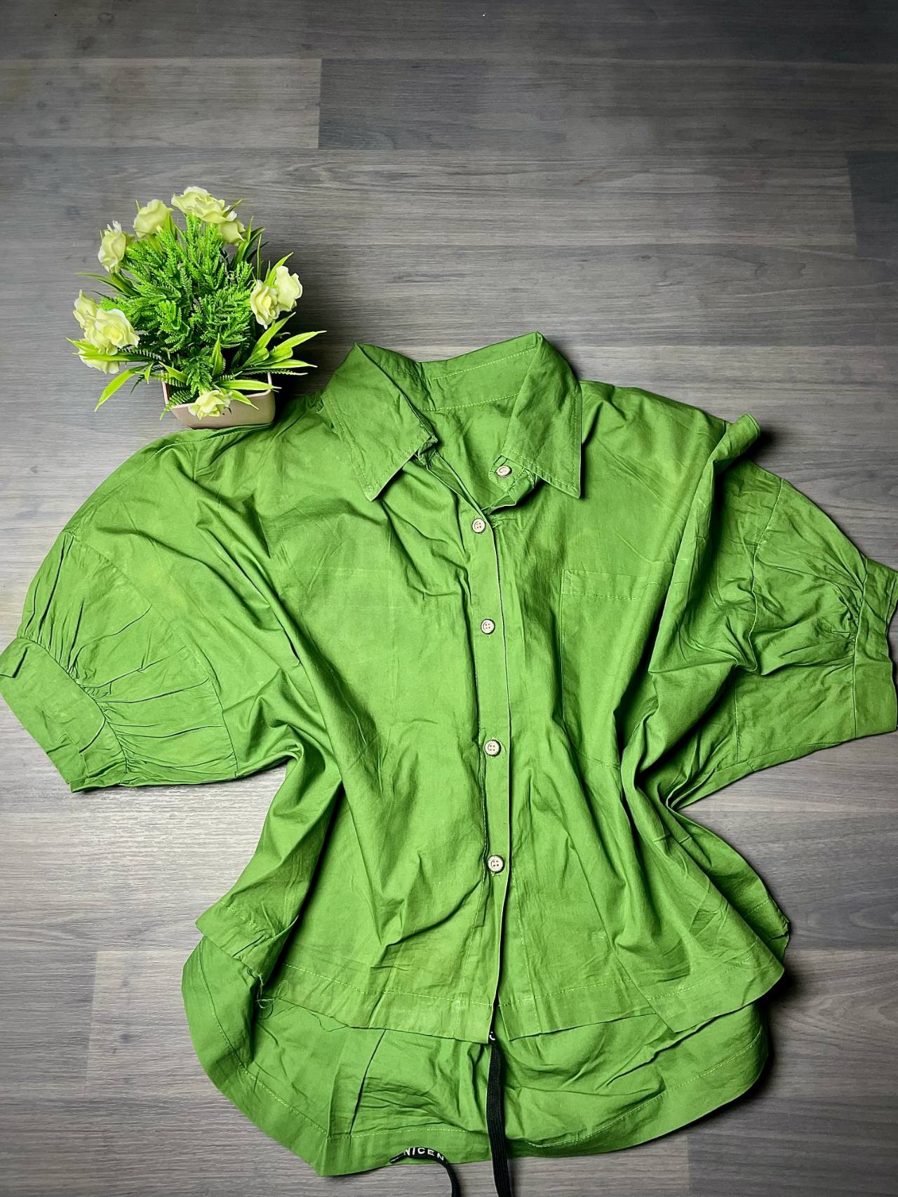 Chemise Oversize à Manches Courtes — image principale