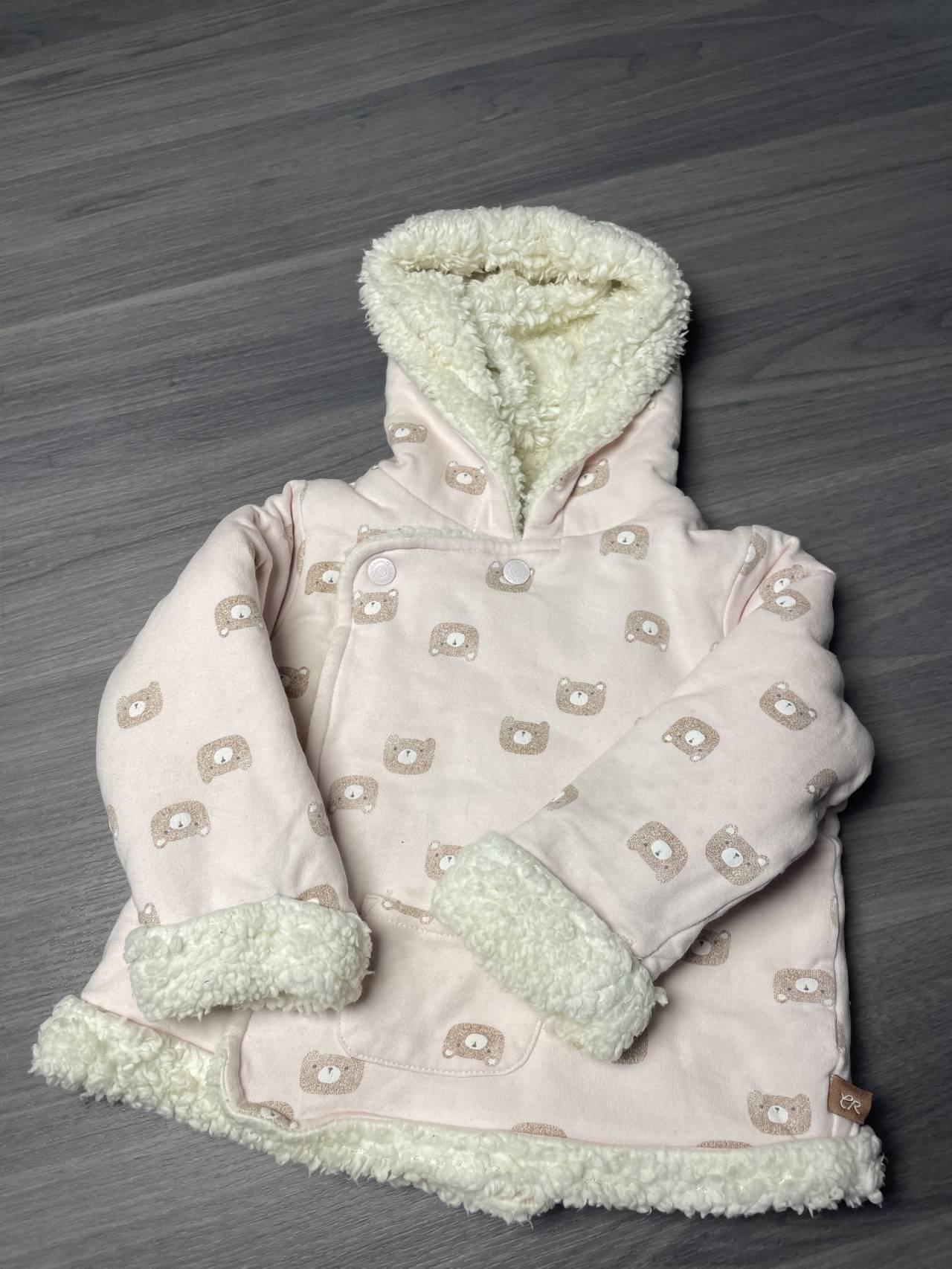 Ensemble Bébé Chaud à Capuche Avec Pantalon – Motif Oursons — image2