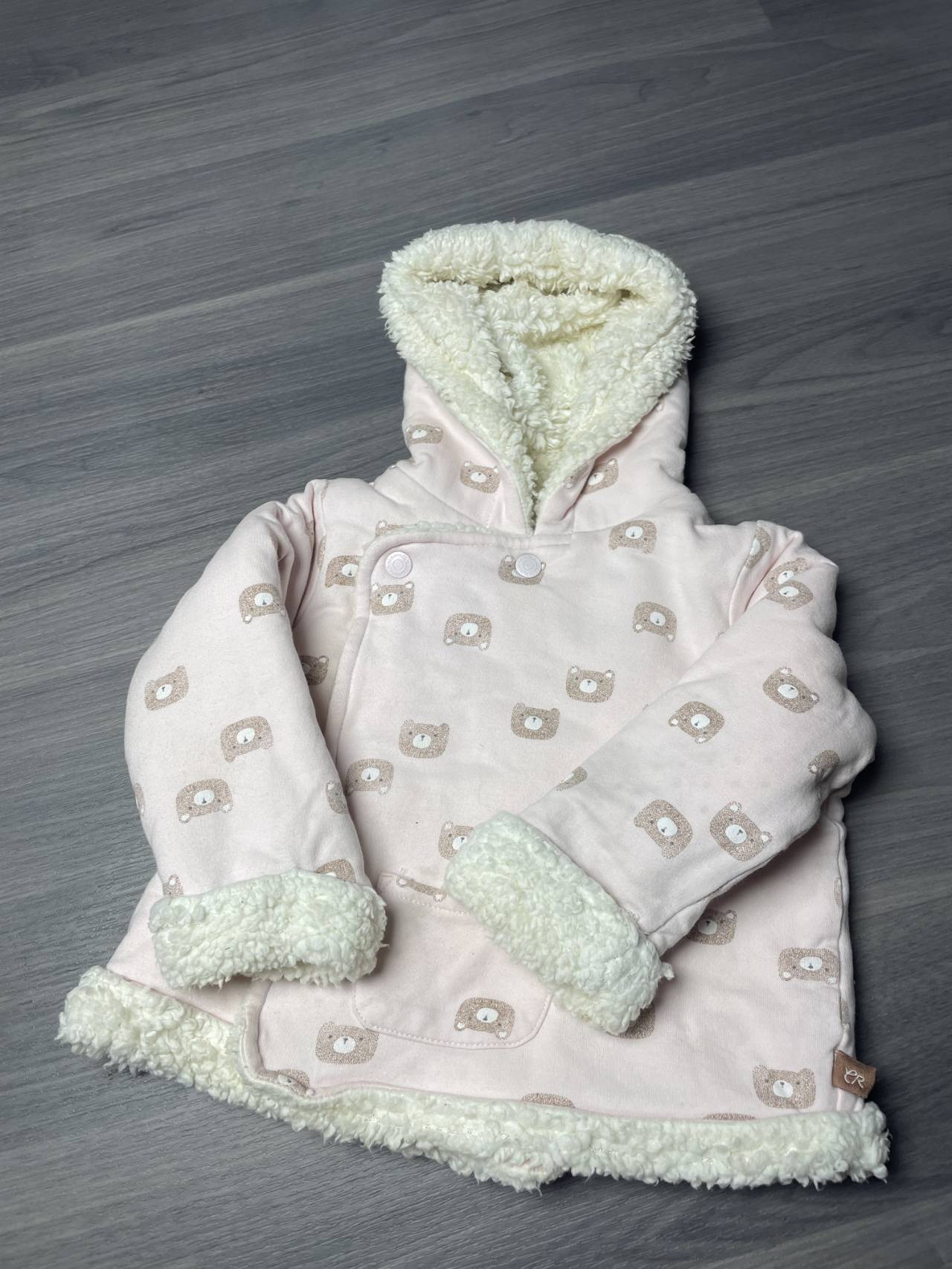 Ensemble Bébé Chaud à Capuche Avec Pantalon – Motif Oursons — image3