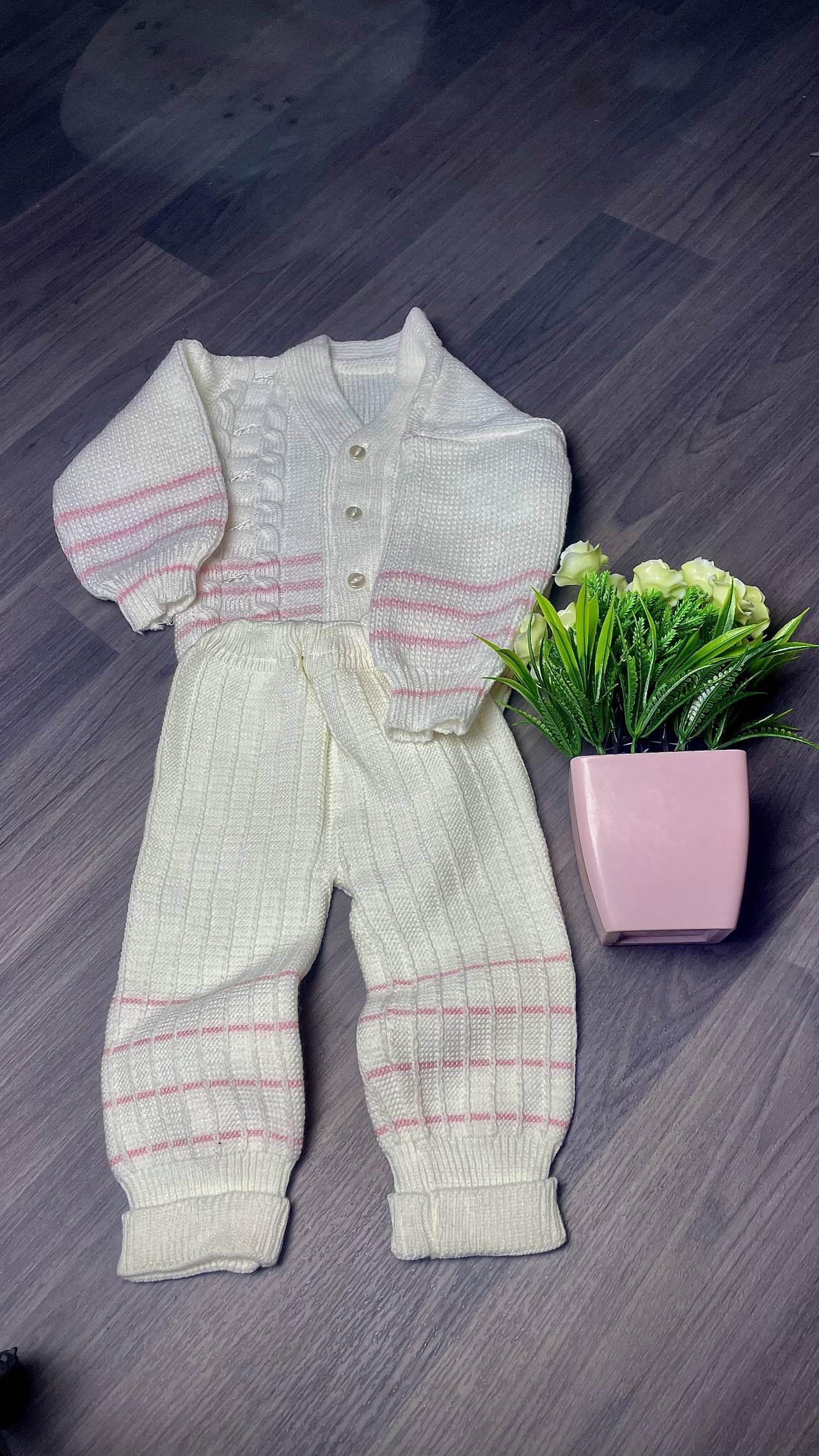 Ensemble En Maille Cassé Pour Bébé — image1