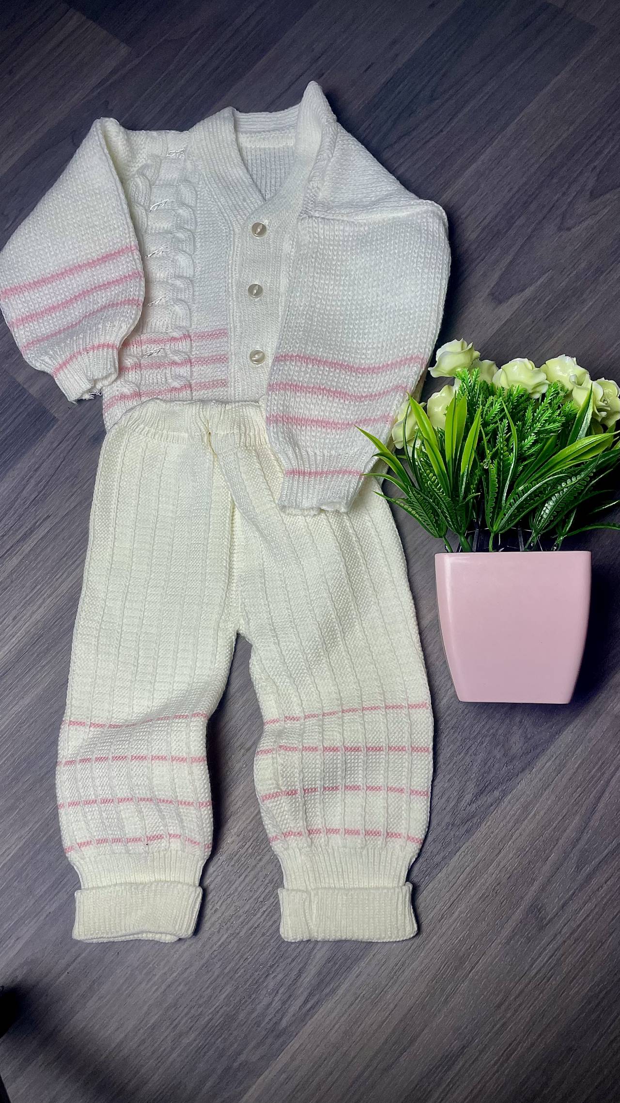 Ensemble En Maille Cassé Pour Bébé — image2