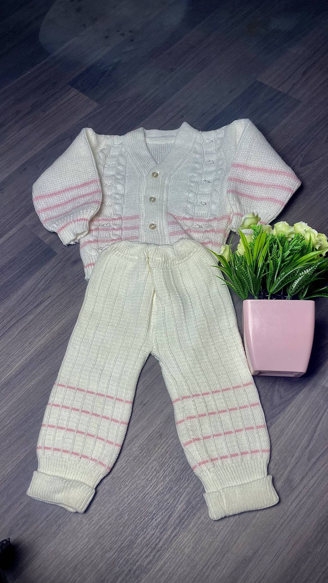 Ensemble En Maille Cassé Pour Bébé — image principale