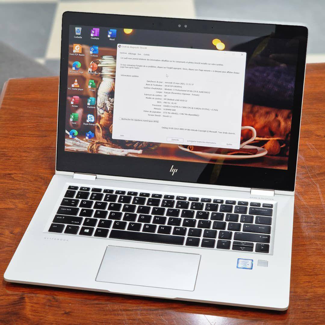 Elitebook X360 1030 G2 – écran Tactile 360° – Core I5 — image2
