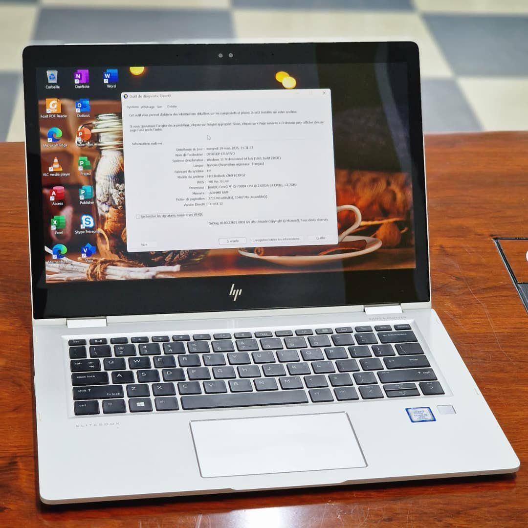 Elitebook X360 1030 G2 – écran Tactile 360° – Core I5 — image3