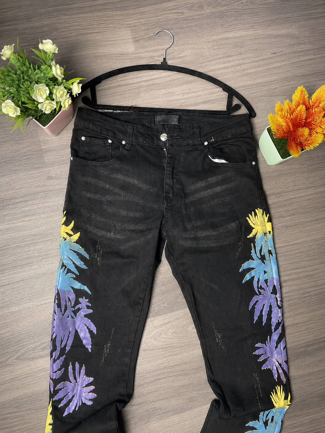 Jean Imprimé Tropical Multicolore — image1