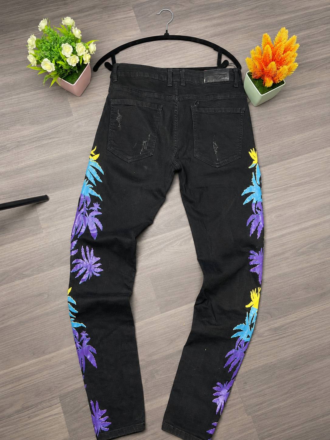 Jean Imprimé Tropical Multicolore — image2