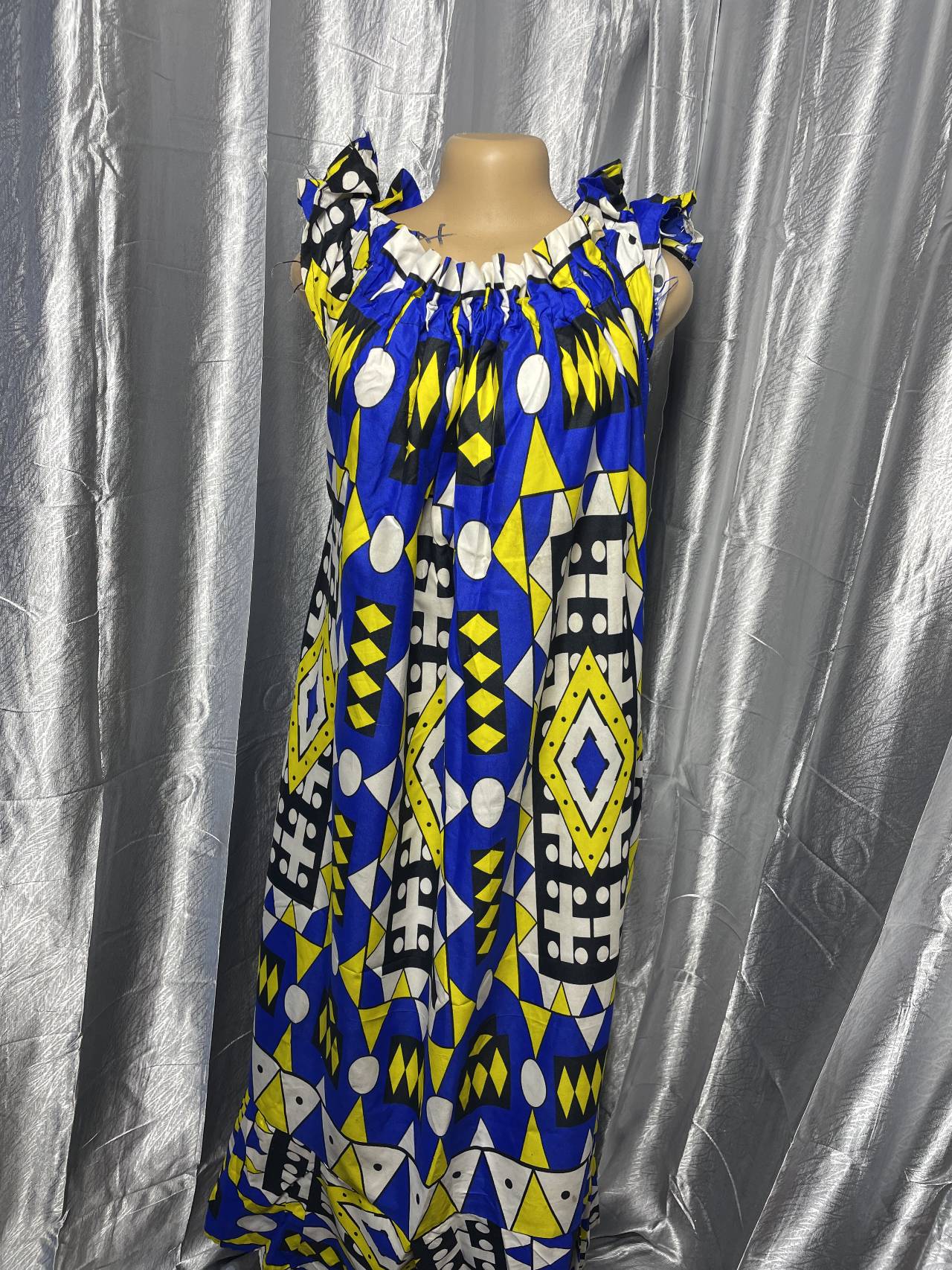 Kaba Longue Fluide à Imprimé Africain — image3