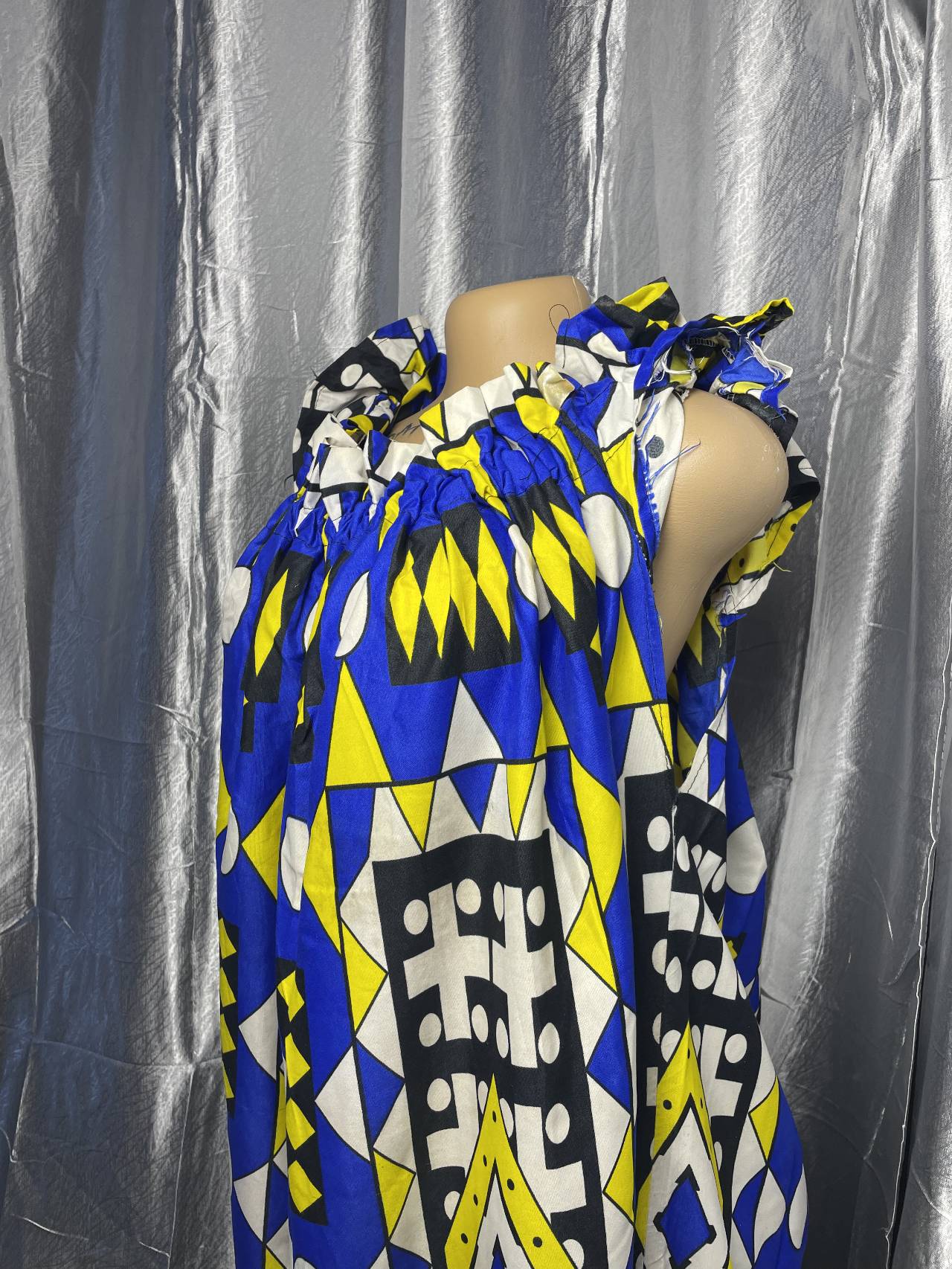 Kaba Longue Fluide à Imprimé Africain — image4
