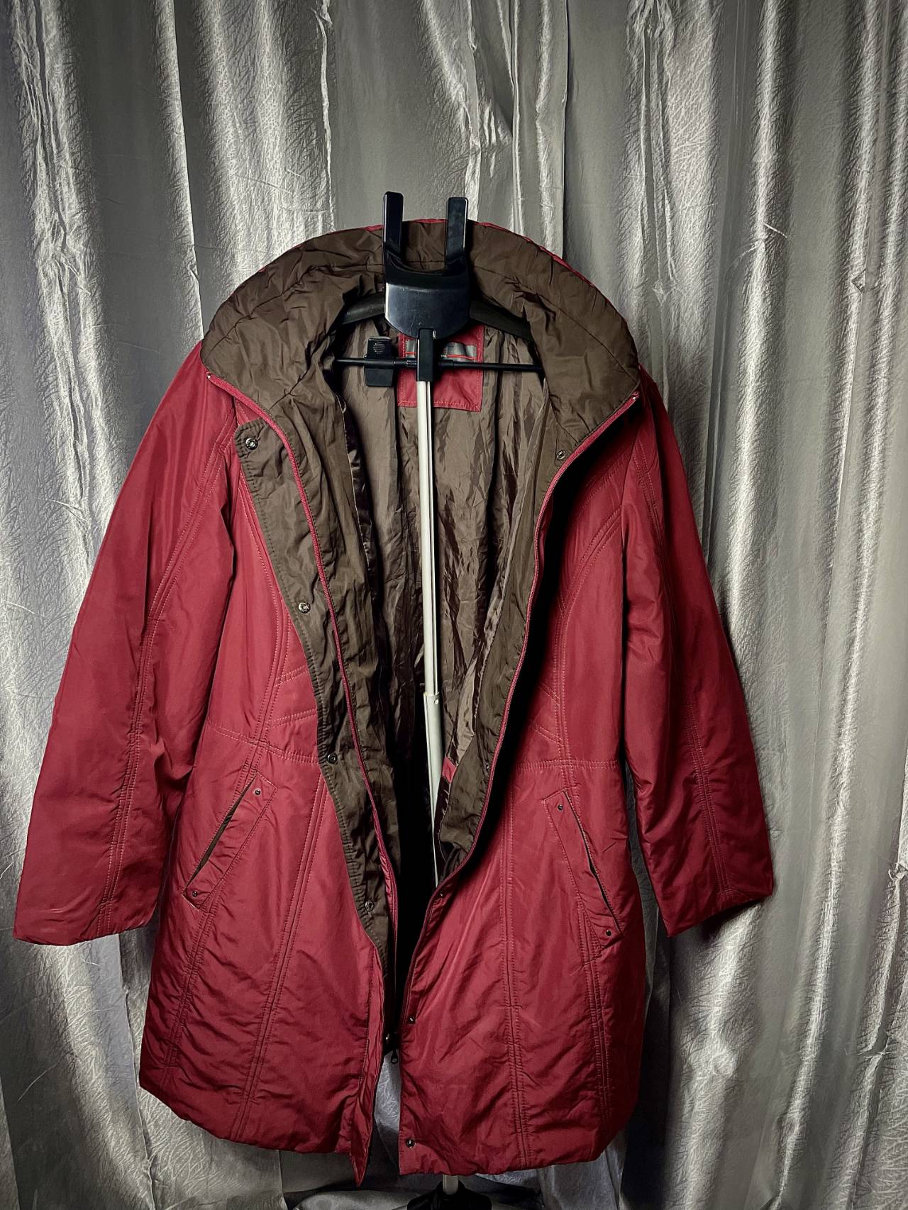 Manteau Long Avec Capuche Amovible — image2