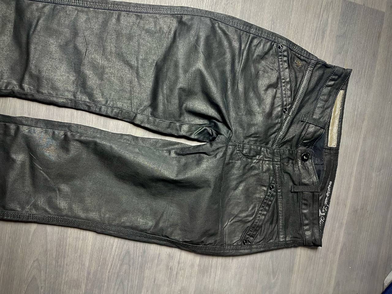 Pantalon Effet Cuir Coupe Droite — image1