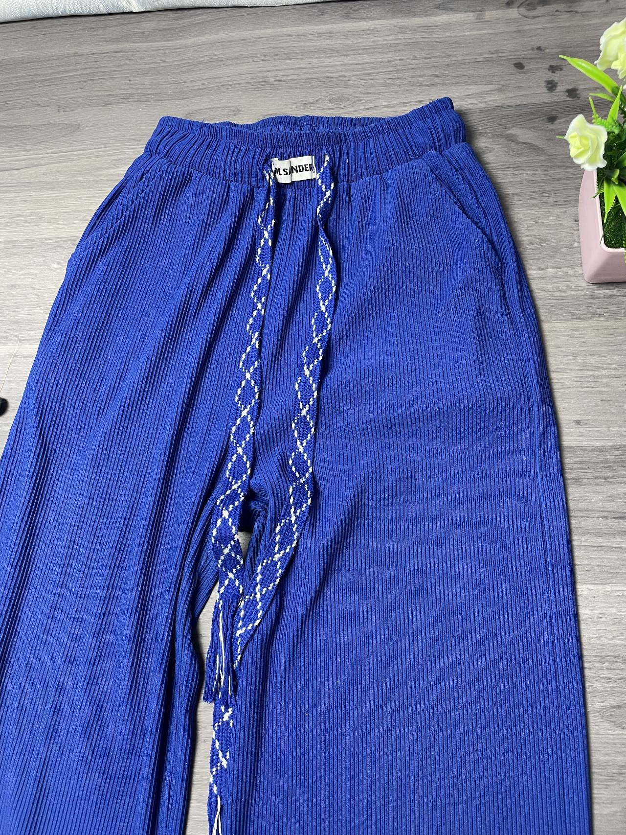 Pantalon Fluide Plissé électrique à Taille élastique — image2