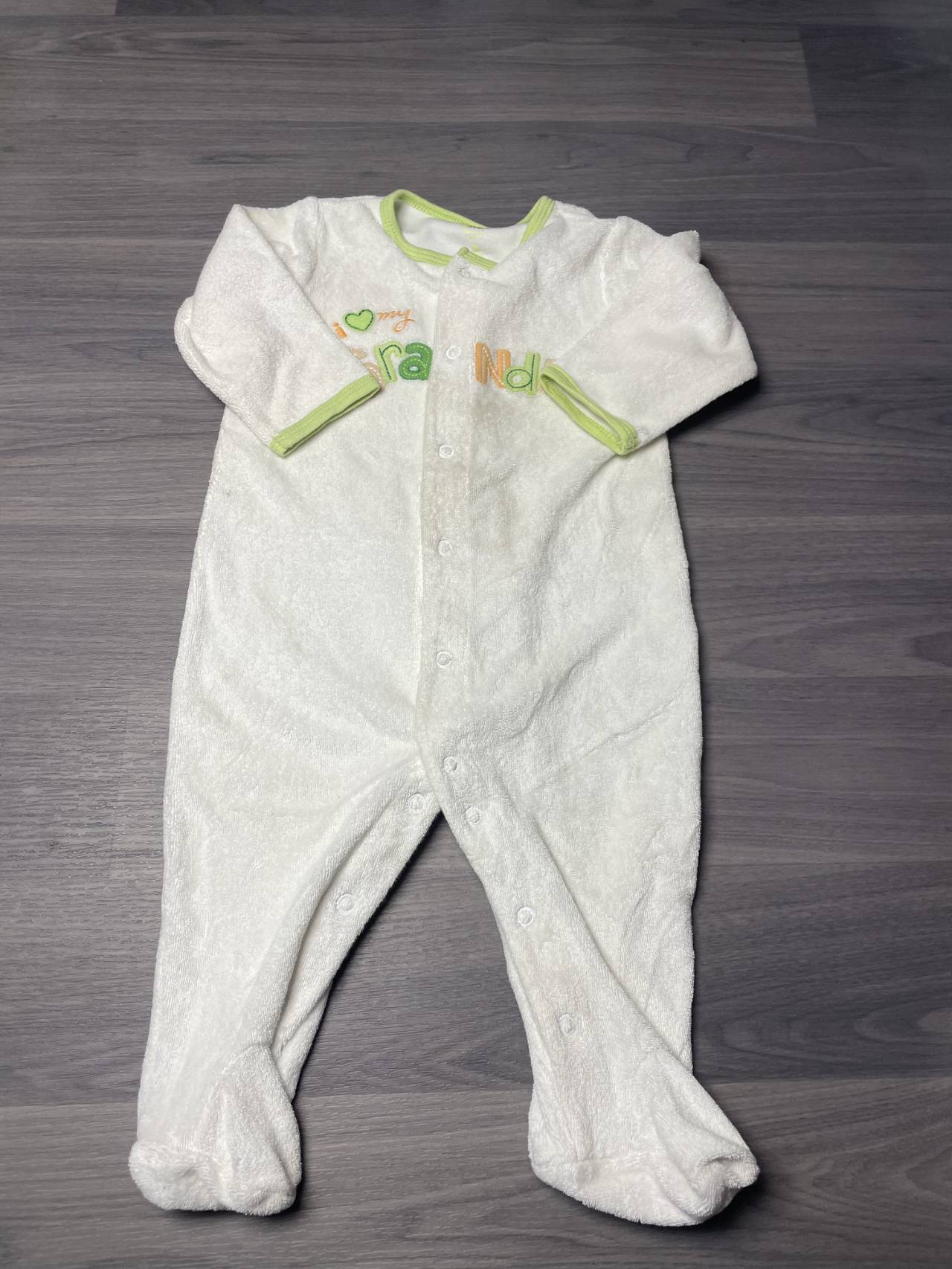 Pyjama Bébé En Velours Avec Pieds – Ultra Doux — image principale