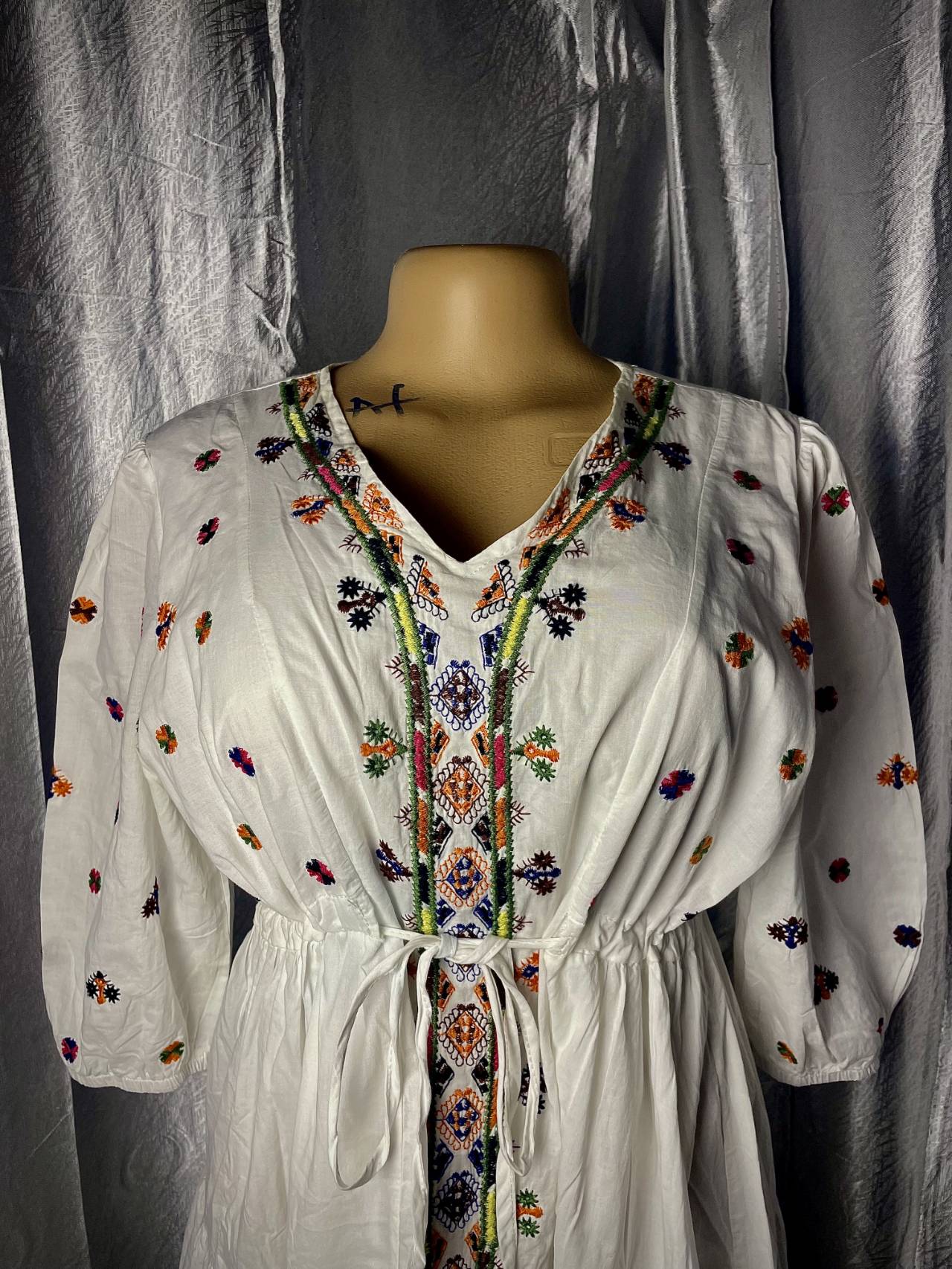 Robe Brodée Multicolore Style Bohème — image4