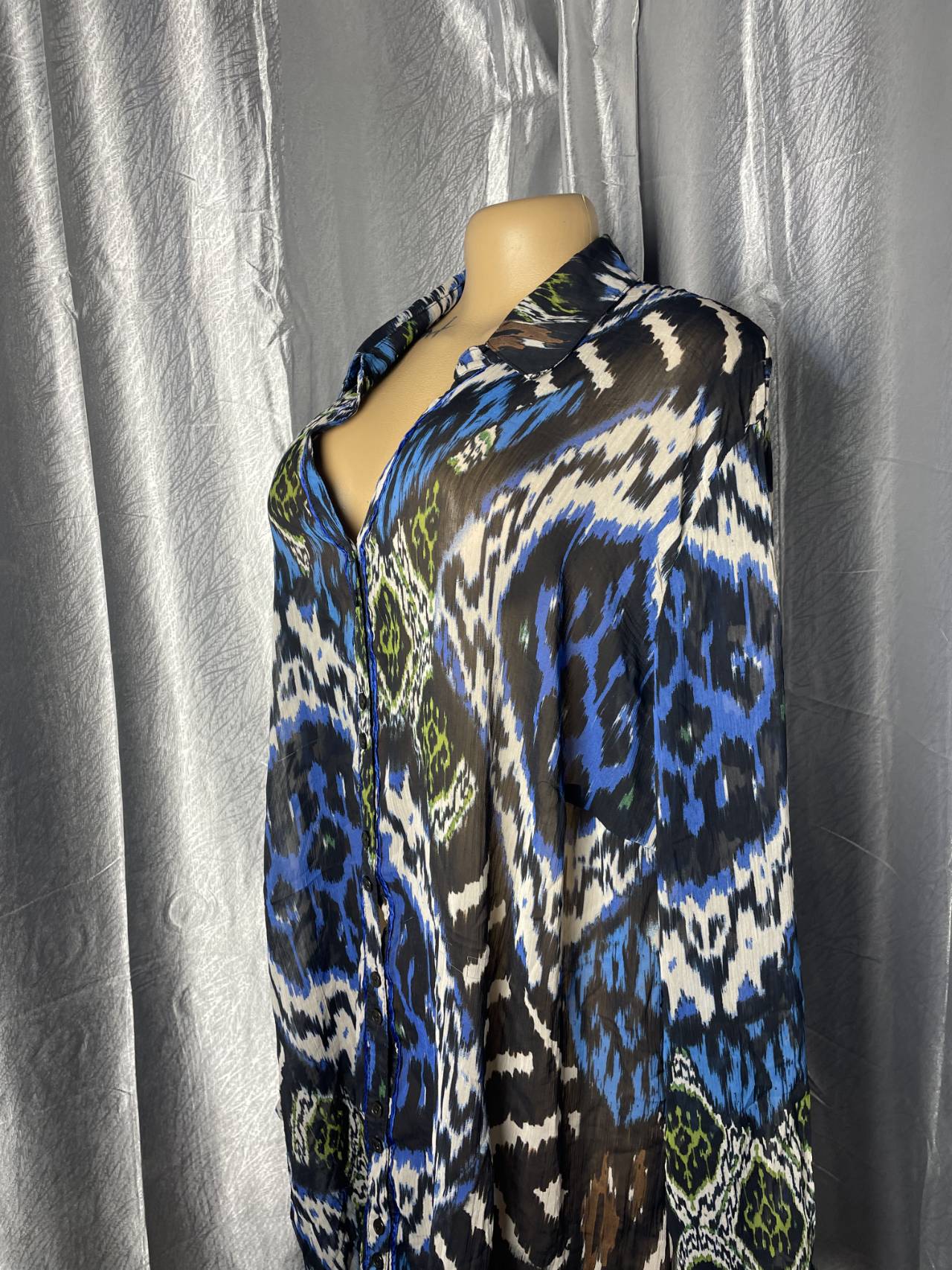 Robe Chemise à Motifs Abstraits Pour Femme — image1
