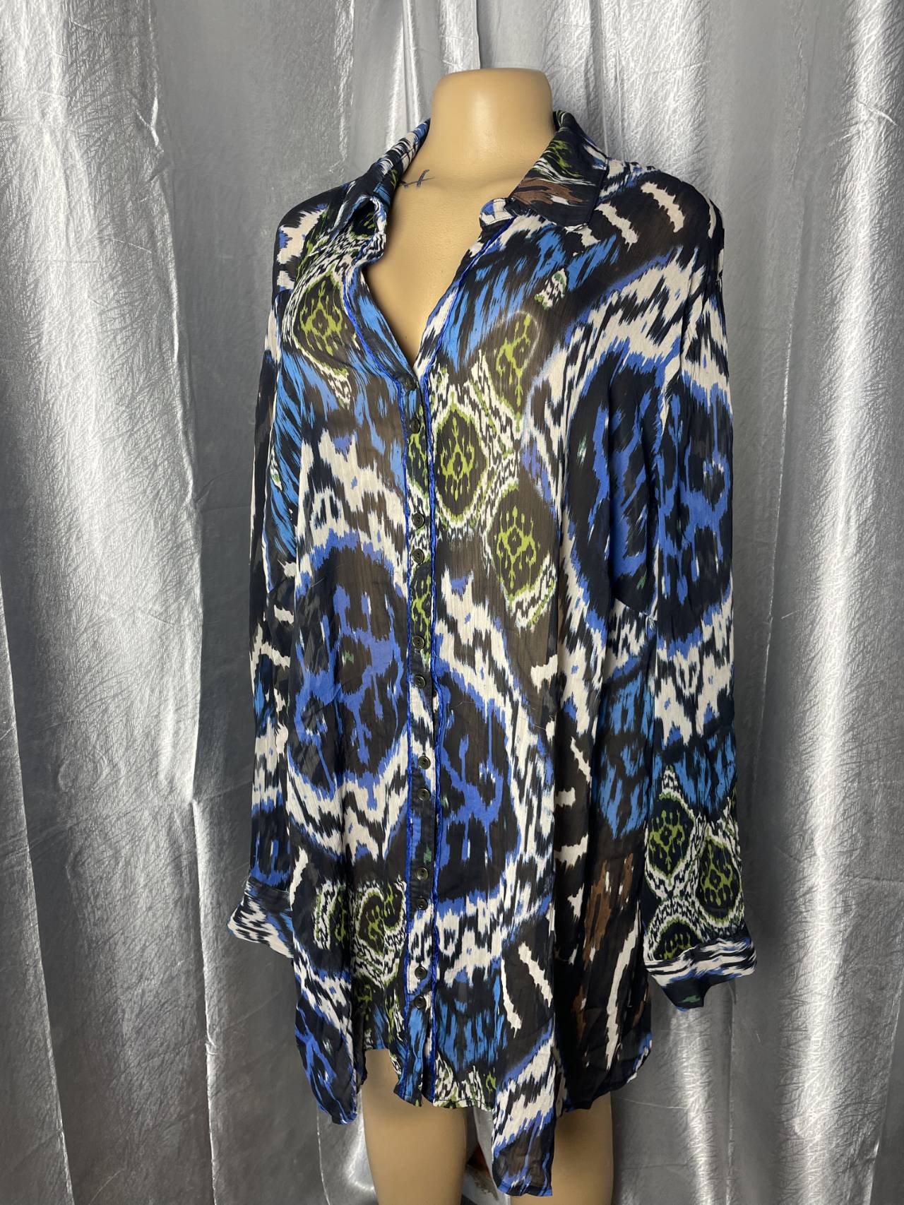 Robe Chemise à Motifs Abstraits Pour Femme — image principale