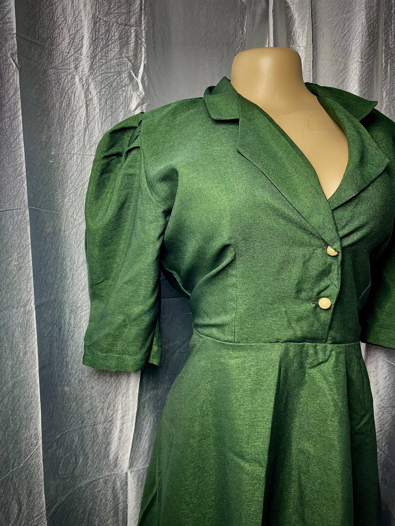 Robe élégante à Manches Bouffantes — image4