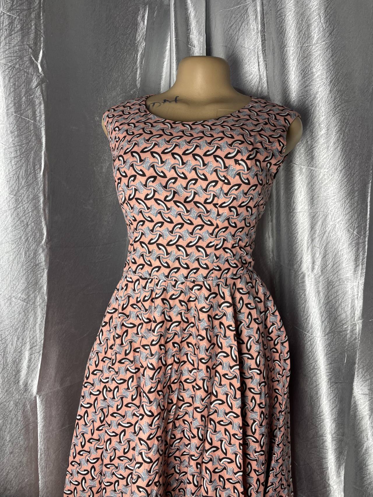 Robe Longue à Motifs Géométriques Pour Femme — image1