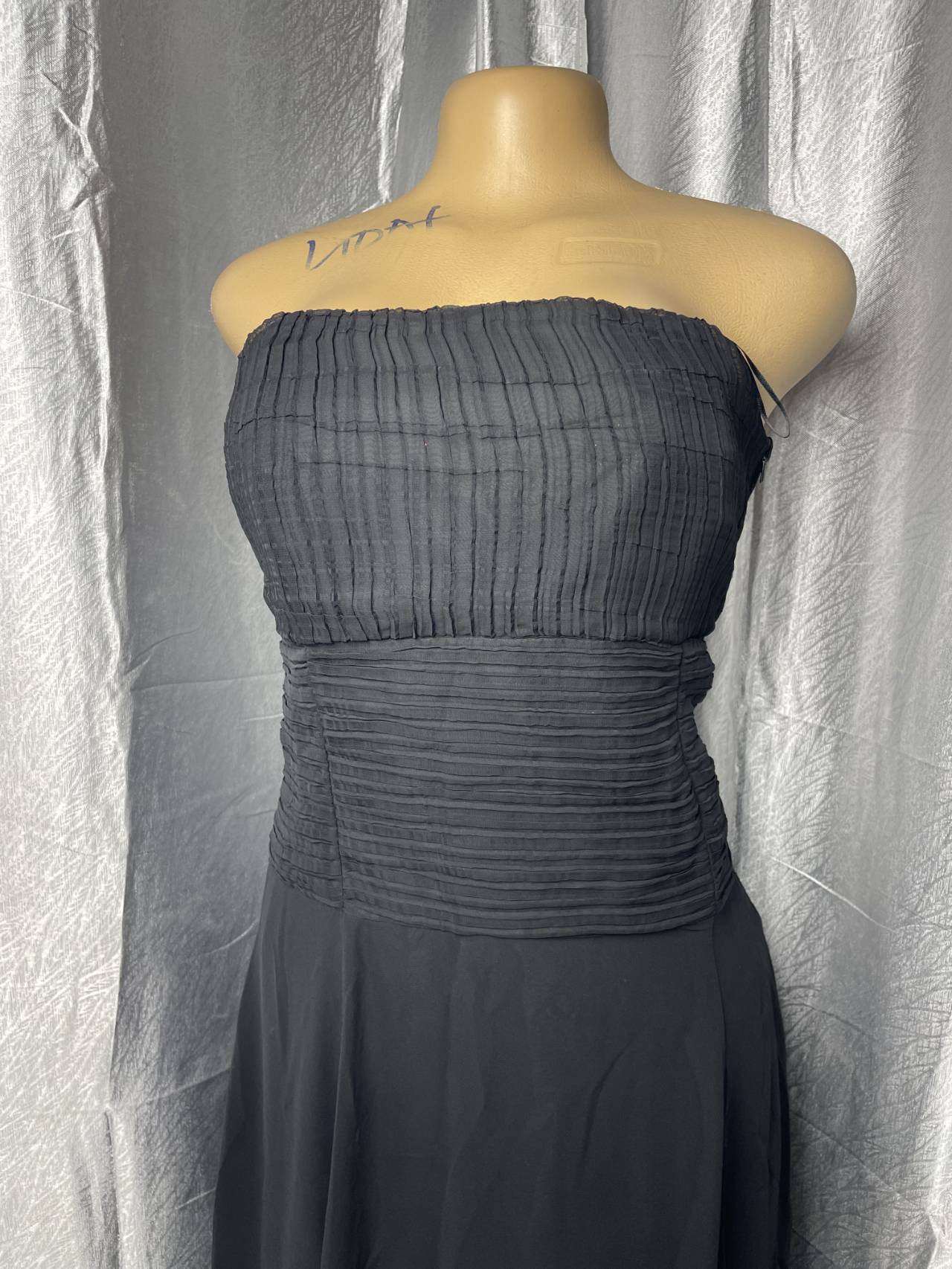 Robe Longue Bustier Plissée — image1