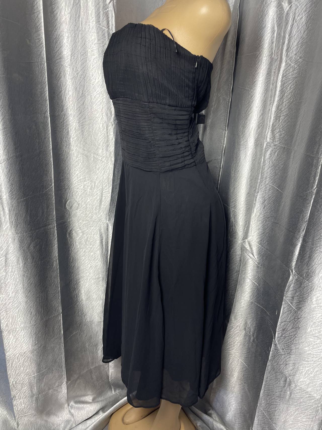 Robe Longue Bustier Plissée — image2