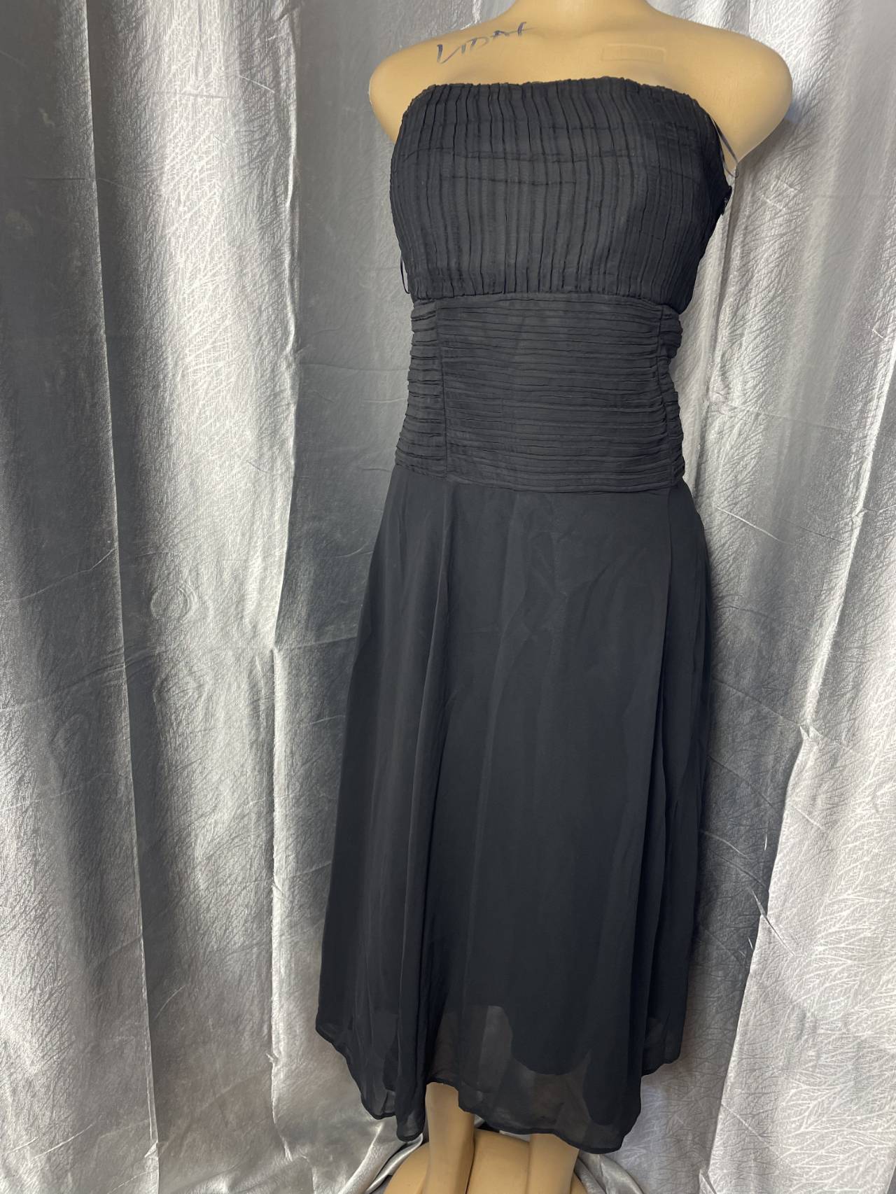 Robe Longue Bustier Plissée — image principale