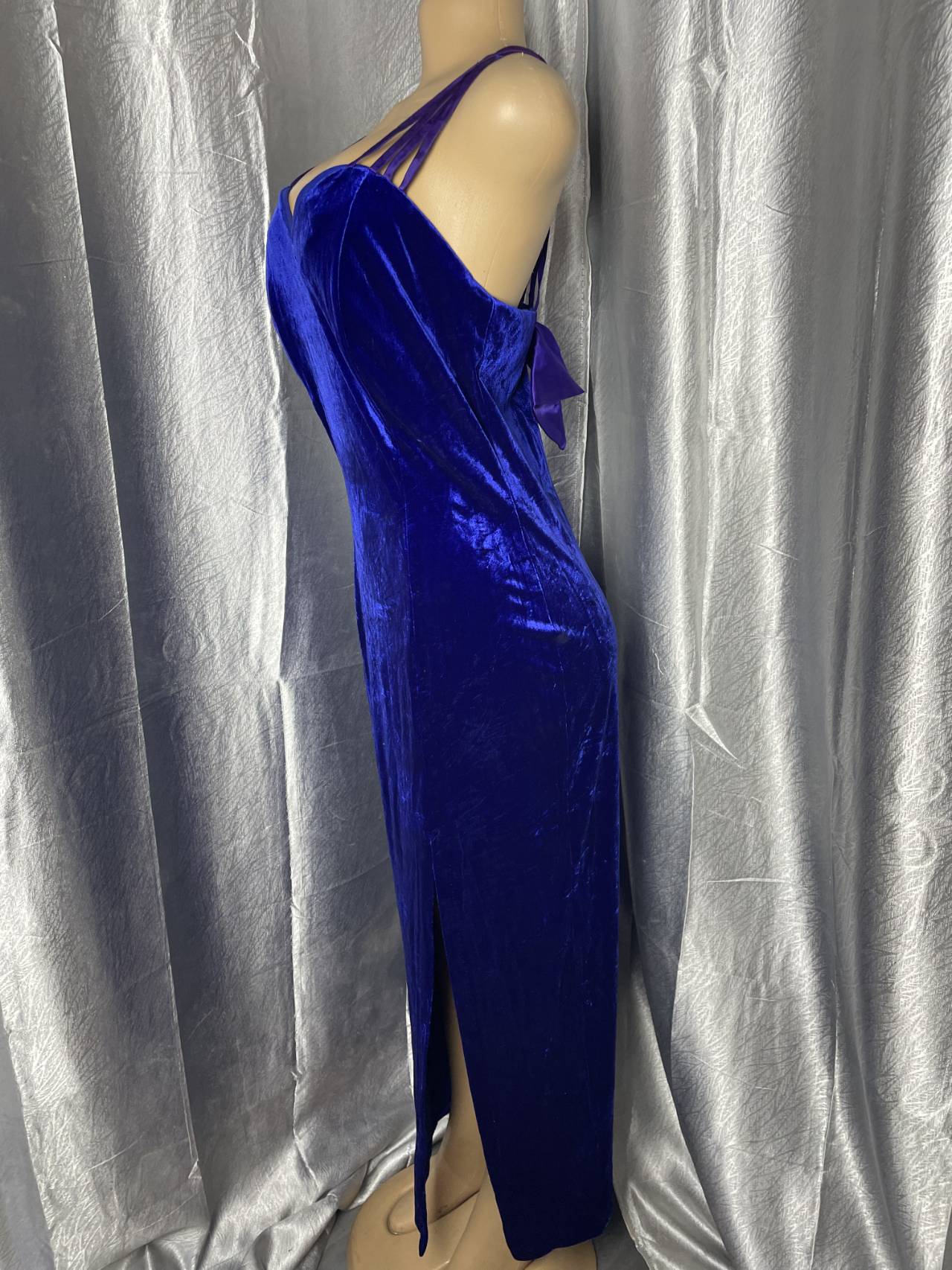 Robe Longue De Soirée En Velours — image2