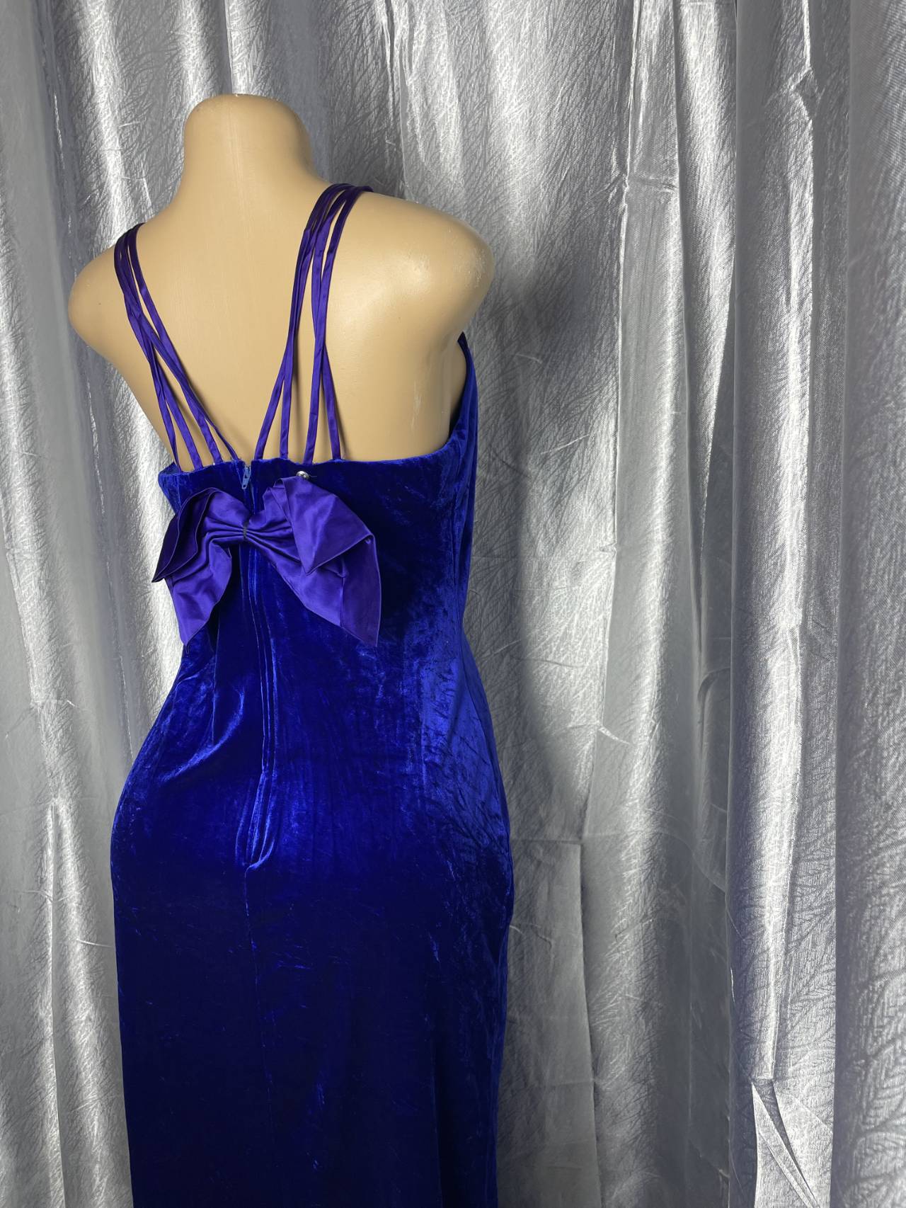 Robe Longue De Soirée En Velours — image4