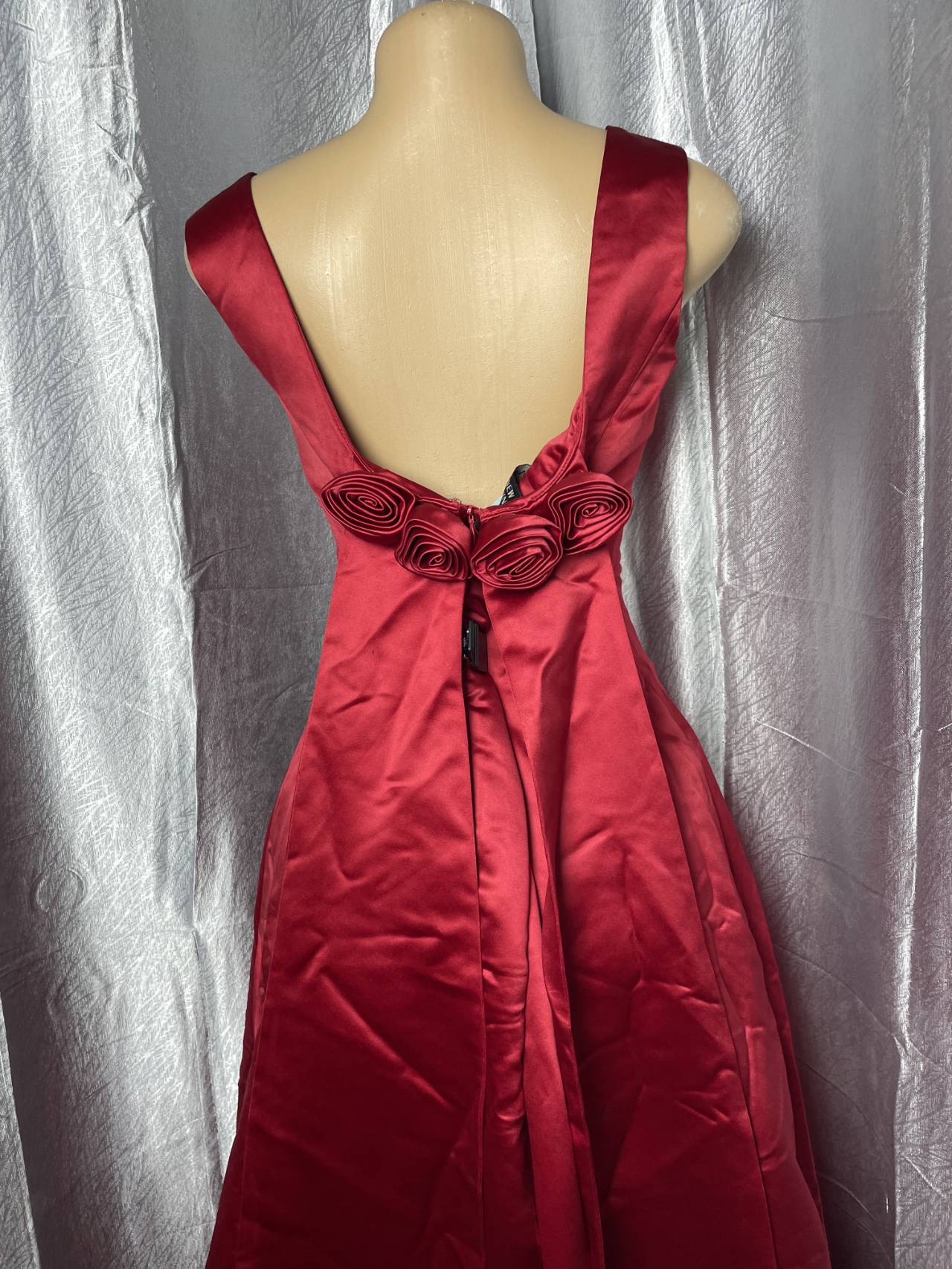 Robe Longue De Soirée Satinée Dos Ouvert — image4