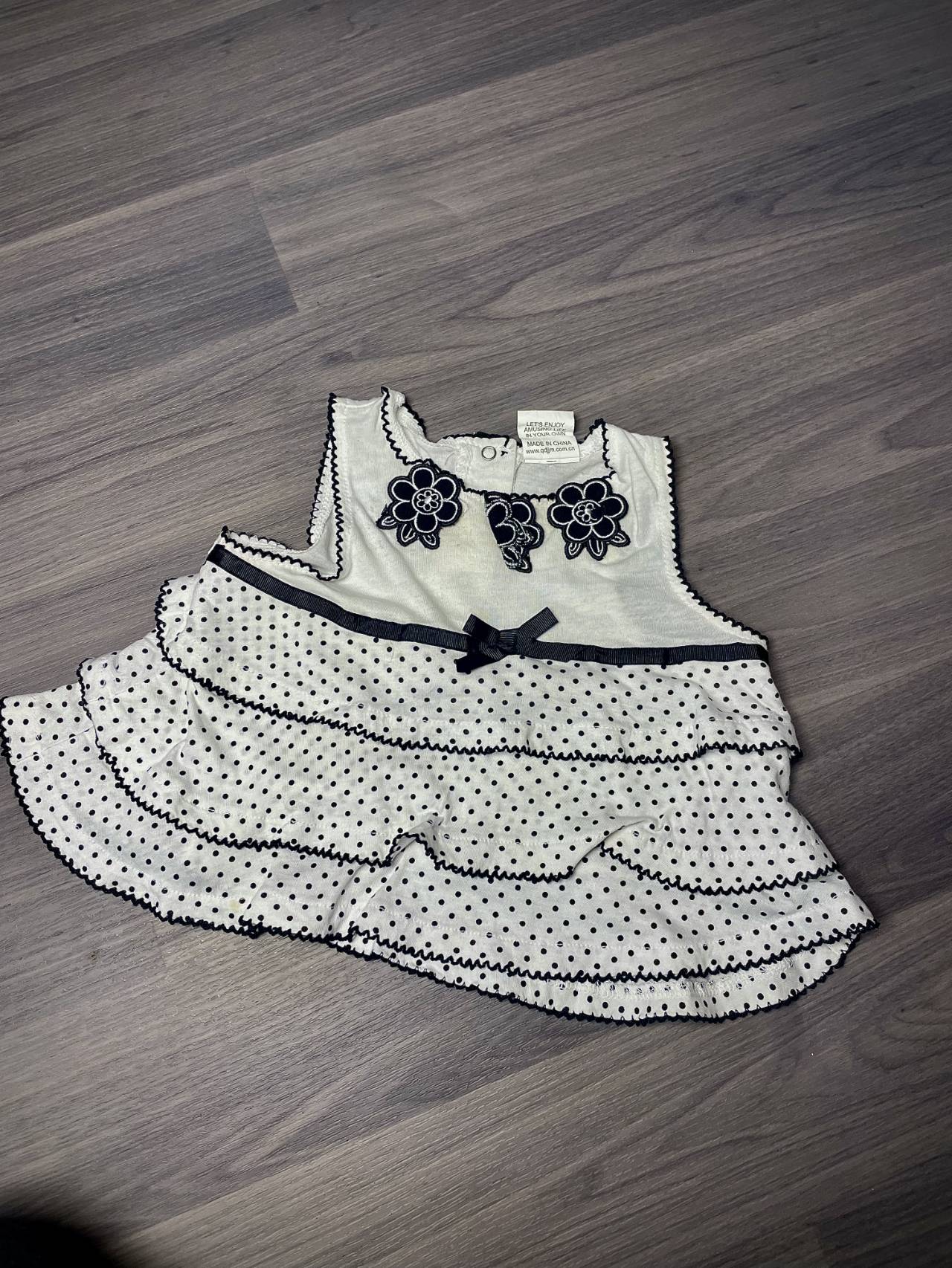 Robe Sans Manches à Pois Pour Bébé — image2