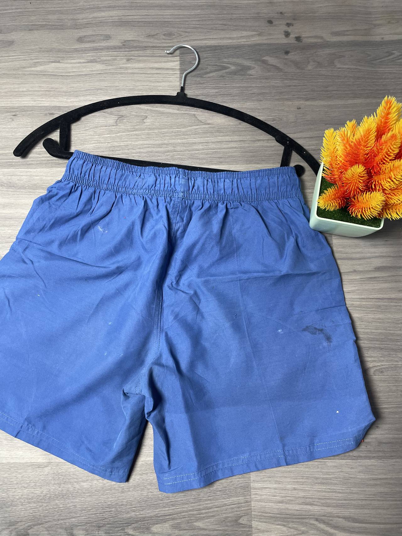 Short De Bain Avec Bandes Contrastées Orange — image3