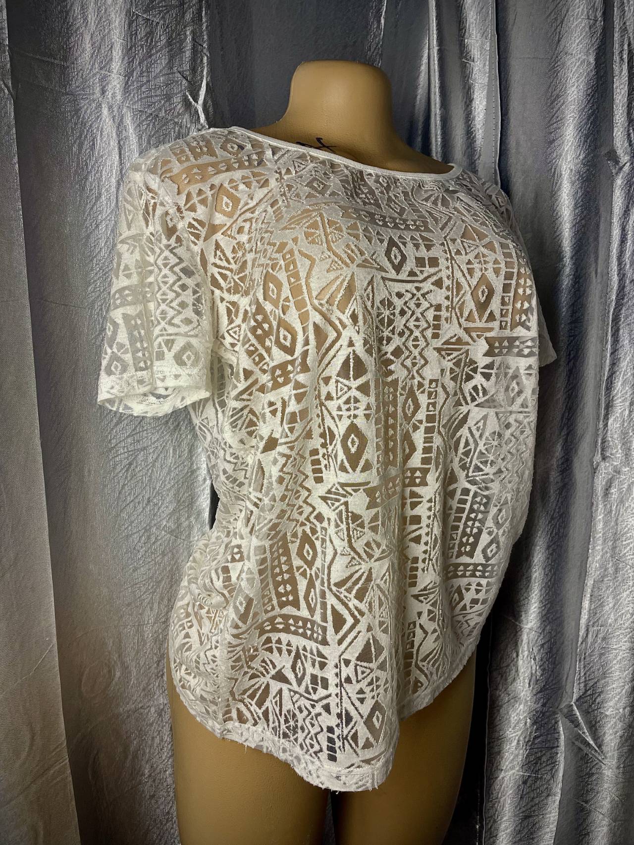 Top Transparent à Motifs Géométriques — image principale
