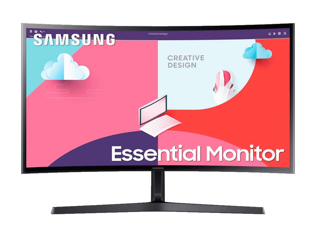 Zakrivljeni Samsung monitorLS27C366EAUXEN, 27", FHD, 4ms60Hz,VGA, HDMI, DP, Audio Jack,VESA