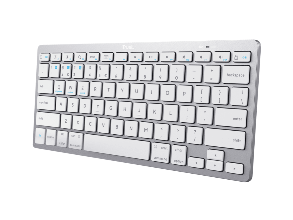 Trust Basics BT wls Tastatura ultra-thin, wireless, bijela, US layout, BT 4.0, 10m range