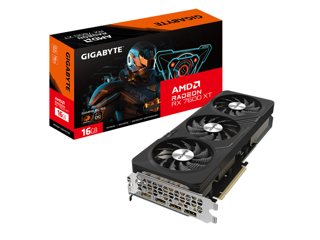 Gigabyte RX 7600 XT Gaming OC16GB GDDR6, 128-bit,2x HDMI, 2x DP