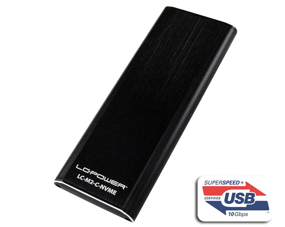 LC-Power LC-M2-C-NVMEUSB 3.1 Gen. 2 Type C M.2SSD Enclosure