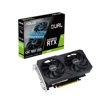 ASUS VGA DUAL-RTX3050-O8G-V2NVIDIA GeForce RTX 30508GB GDDR6 128bit;DVI,HDMI,DP