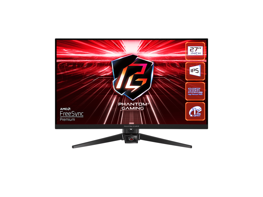 ASROCK MONITOR PG27FF1A 27"FLAT GAMING;FHD;165Hz;1ms;2xHDMI;2xDP;Speaker,Swivel,Tilt