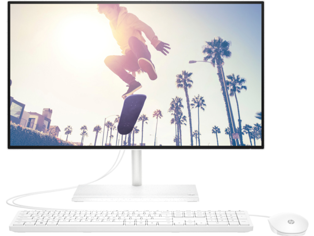 HP 24-cb1059ny All-in-One PC23,8" non touch,1215U,8Gb,512GB,FreeDOS,Bijeli, 3 godine garancije