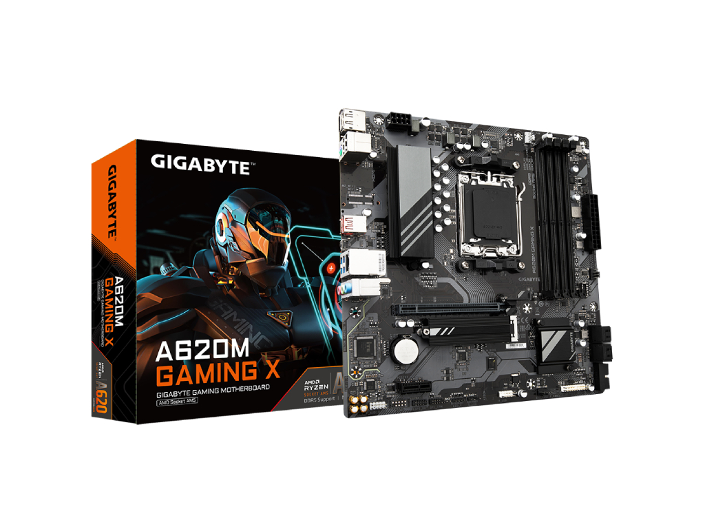 Gigabyte MB A620M Gaming XAM5; 4xDDR5; M.2, 4xSATA;8xUSBHDMI, DP,  mATX