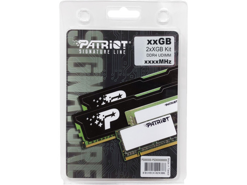 Patriot RAM,16GB (2x8GB), DDR43200MHz, UDIMM, Signature Line