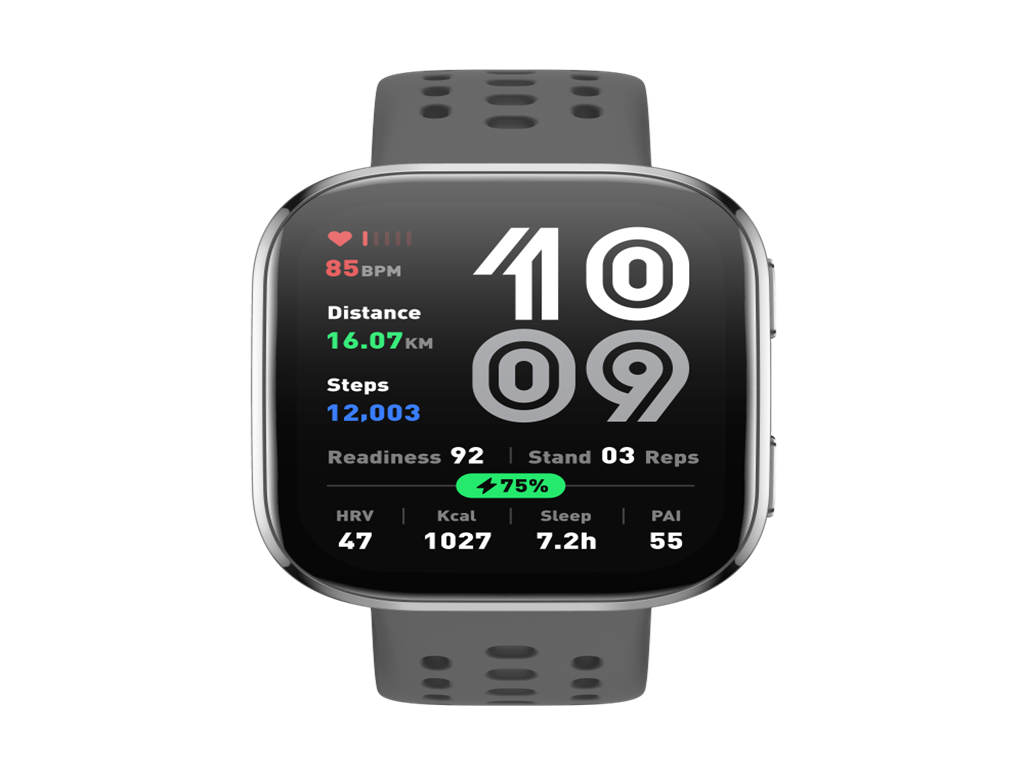 Amazfit Bip 6 CharcoalVibrant 1.97" Display, 24/7health monitoring, 14 days baterry life