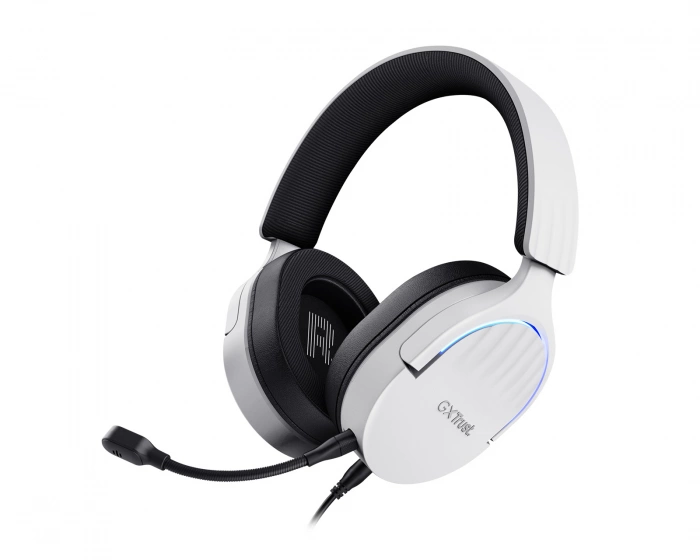 Trust GXT 415W Zirox slušalice žičane bijele gaming slušalic 200 cm kabl, 3.5 mm, over-ear, mikrofon